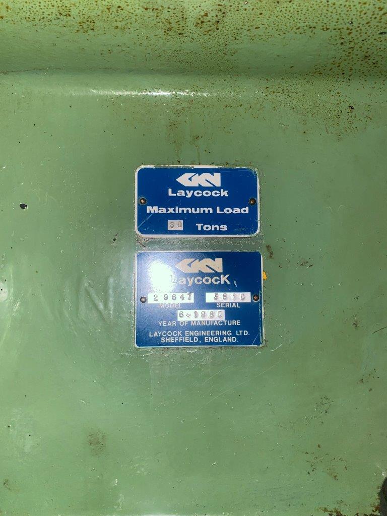 GKN Laycock 60Ton H Frame Hydraulic Press - GD Machinery : GD Machinery